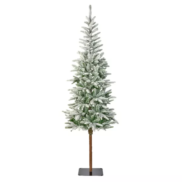 Sapin artificiel de Noël H210 cm Glockner Vert enneigé