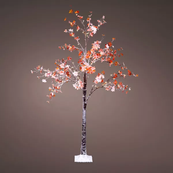 Arbre lumineux 96 LED (H180 cm) Chêne enneigé Blanc chaud