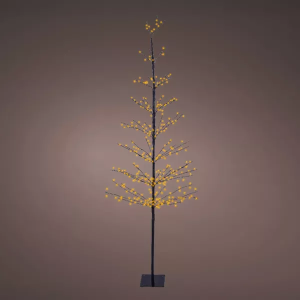 Arbre lumineux 360 LED (H180 cm) Sapin d'hiver Blanc chaud doré