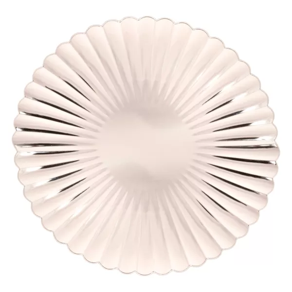 Set van 12 Zilveren Schelp Onderzetters