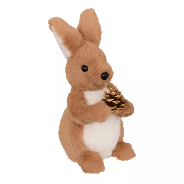 Conejo de peluche (H31 cm) Albin y pi�a Marr�n