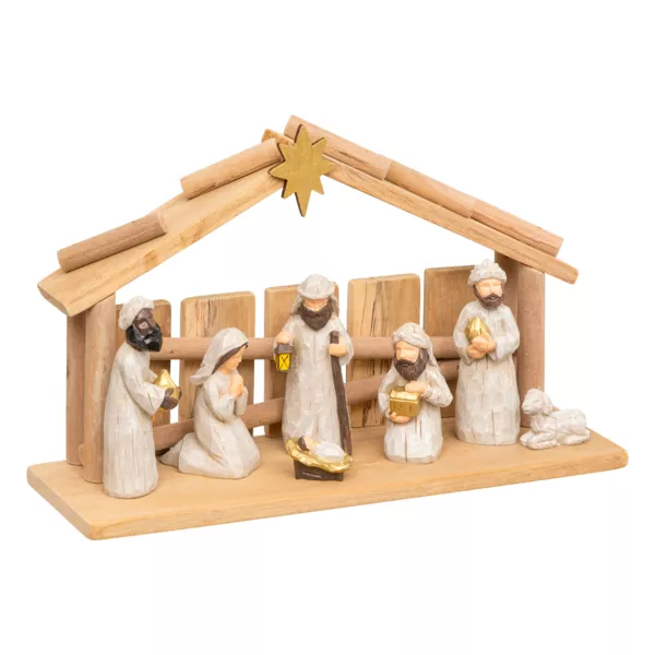 Crèche de Noël complète (H30 cm) Sainte-Carmen