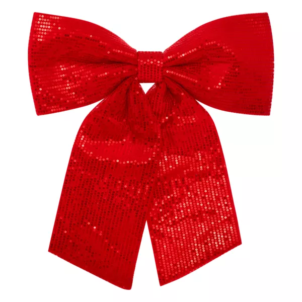 Stort julebånd (H47 cm) Prestige sequins Rød