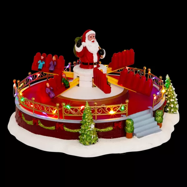 Village de Noël musical et animé (H29 cm) Manège à sensation