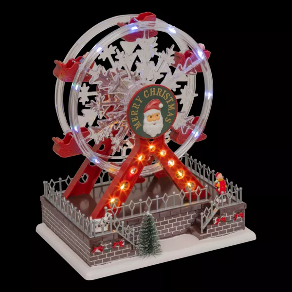 Grande roue musicale et animée (H28 cm) Christmas Multicolore
