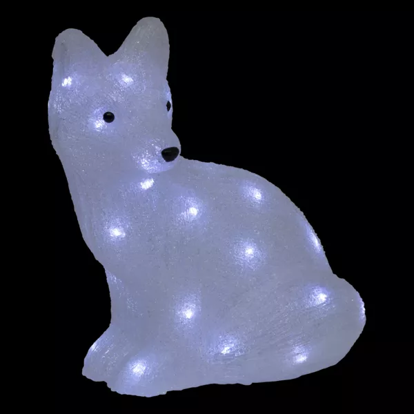Renard lumineux solaire 40 LED (H40 cm) Yuki Blanc froid