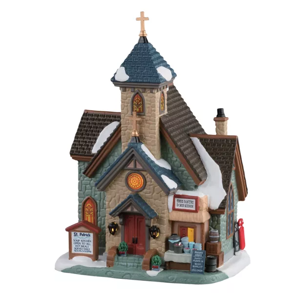 Lemax Kerstdorp Verlichte Soepkeuken St-Patrick