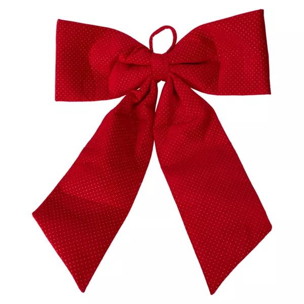 Noeud de Noël Géant (H80 cm) Velvet Rouge