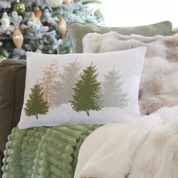 Rektangulær julepude (30 x 50 cm) Fyrreskov