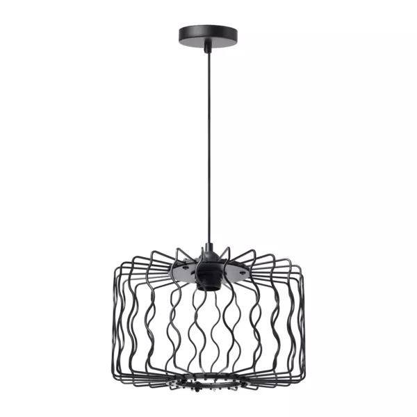 Suspension lumineuse en métal (D30 cm) Julia Noire