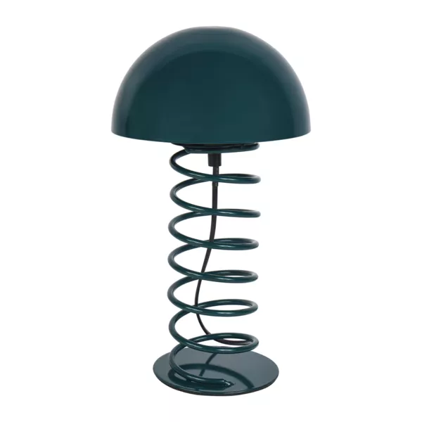 Lampe à poser en métal (H32 cm) Zigzag Bleue