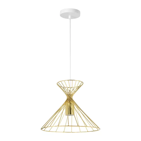 Suspension lumineuse en métal (D26 cm) Giulia Or