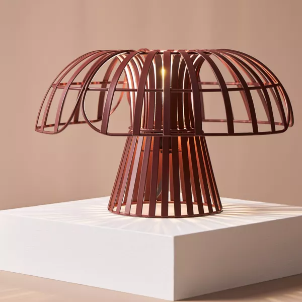 Tafellamp in metaal (20 cm) Poppi Terracotta