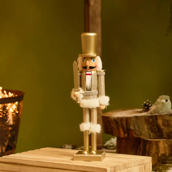 Soldat Casse-noisette en bois (H38 cm) Chevalier Champagne