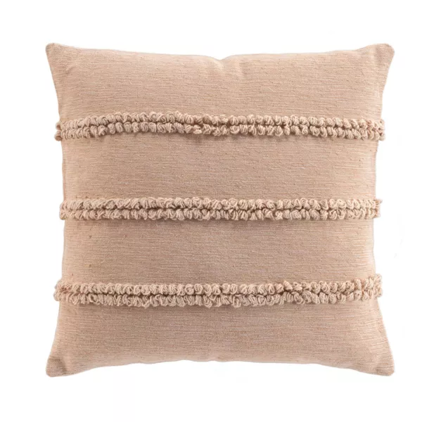 Cojín cuadrado de algodón (45 x 45 cm) Hilary Beige
