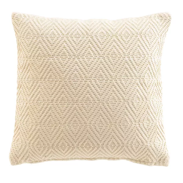 Housse de coussin carrée en coton (40 x 40 cm) Sylvia Ecru