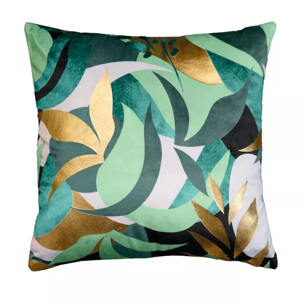 Fluwelen vierkante kussenhoes (40 x 40 cm) Boréale Groen