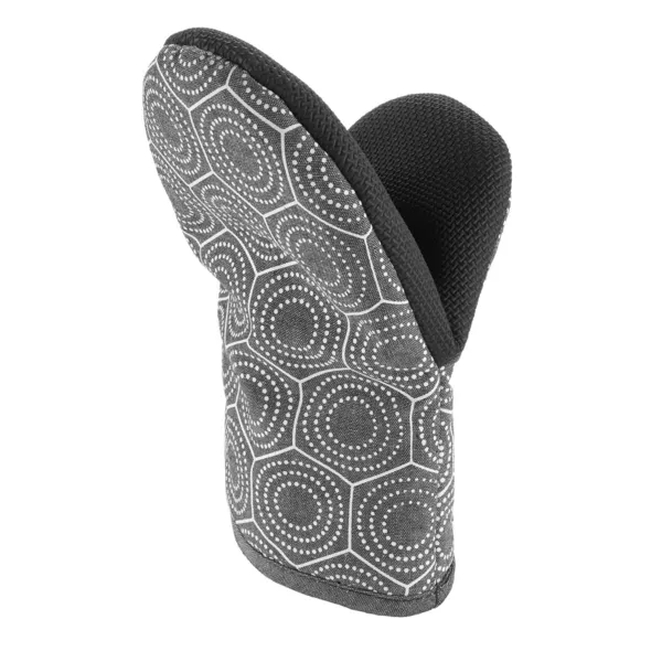 Gant de cuisine coton (24.5 x 14.5 cm) Alveis Gris anthracite