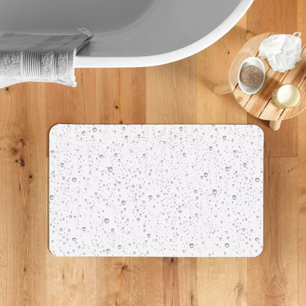 Rutschfester Badteppich (120 x 50 cm) Splash Grau