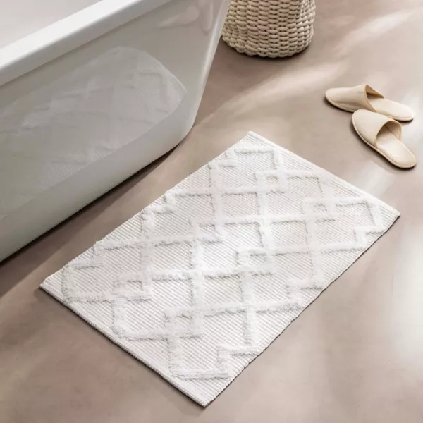 Tapis de bain en coton (50 x 80 cm) Otis Beige