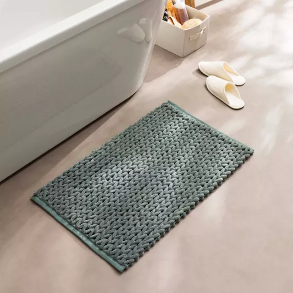 Tapis de bain en coton (50 x 80 cm) Ariel Vert cèdre