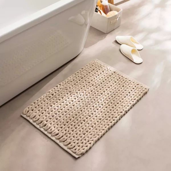Katoenen badmat (50 x 80 cm) Ariel Beige