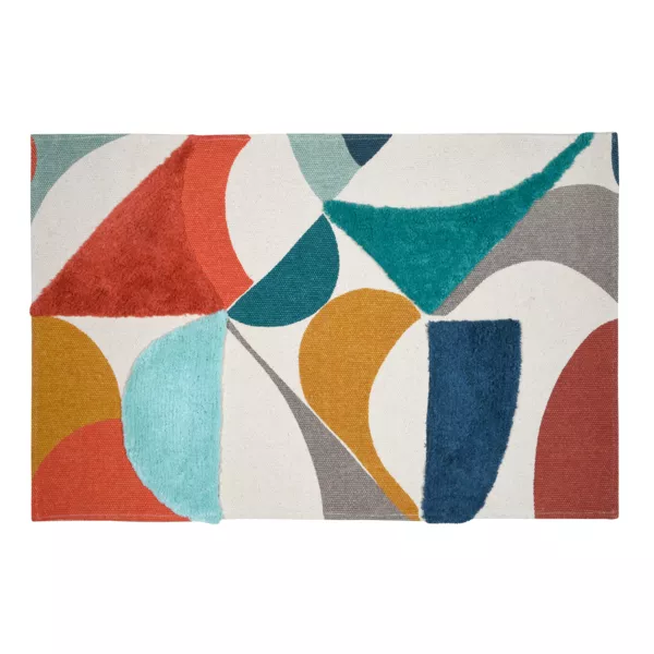 Tapis coton (60 x 90 cm) Blokken Multicolore