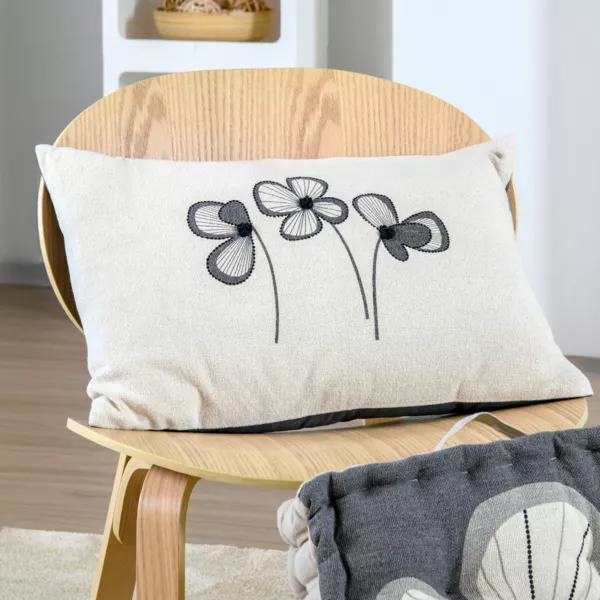 Coussin Rectangulaire coton (40 x 60 cm) Tilda Ecru
