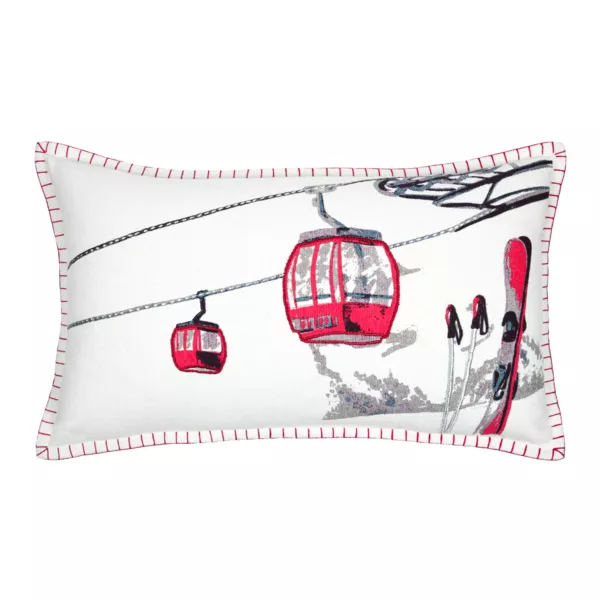 Cojín Rectangular Algodón (35 x 60 cm) Villard Marfil