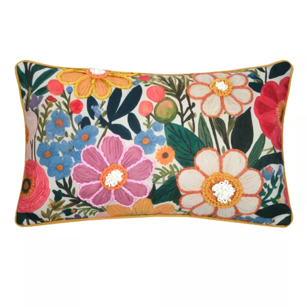 Rechthoekig katoenen kussen (30 x 50 cm) Betty Multicolor