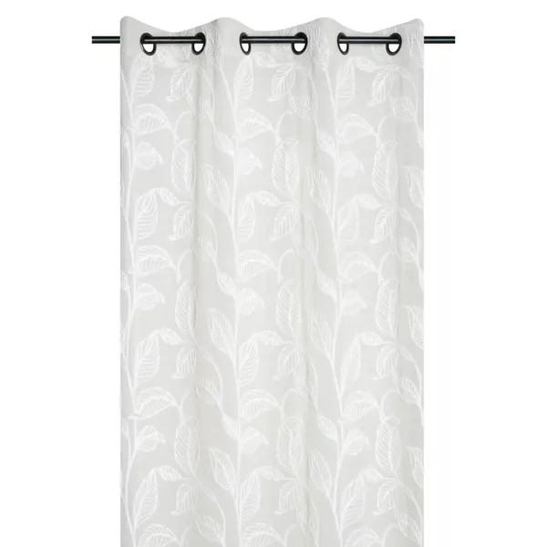 Vitragegordijnen met ogen (140 x 260 cm) Hemera Cremewit
