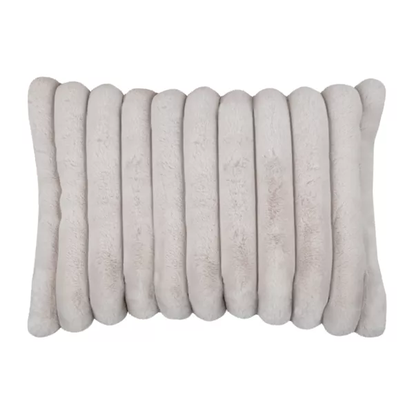 Cojín rectangular de piel sintética (50 x 80 cm) Polary Beige