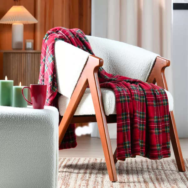 Plaid morbido (140 x 200 cm) Willis Rosso