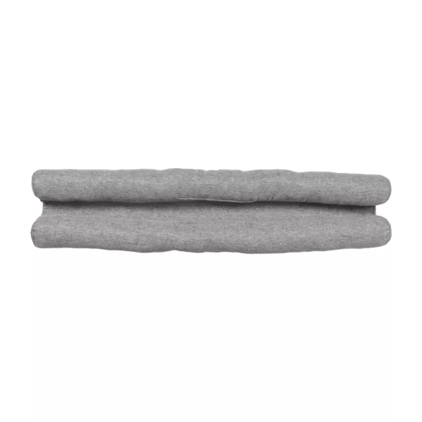 Cojín de puerta doble efecto lino (80 cm) Alfred Gris