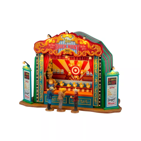 Lemax julelandsby med lys, musik og animation Ænderjagt