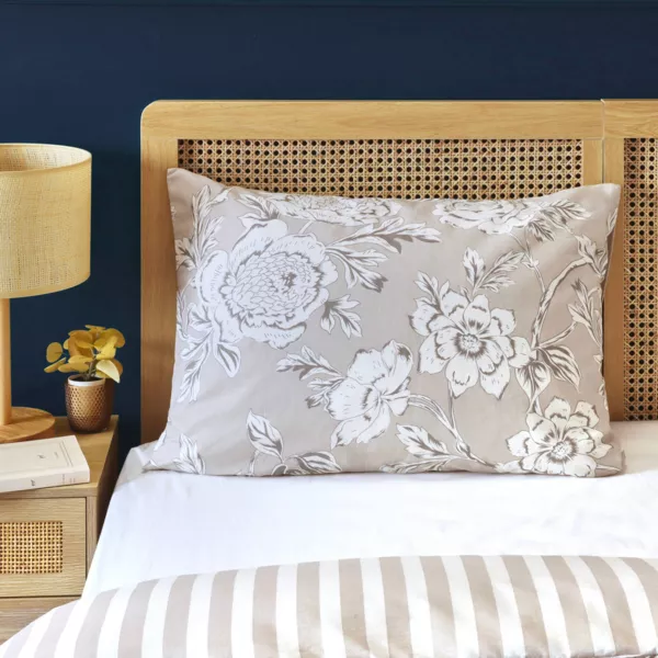 Funda de Almohada Rectangular Algodón (50 x 70 cm) Lara Beige