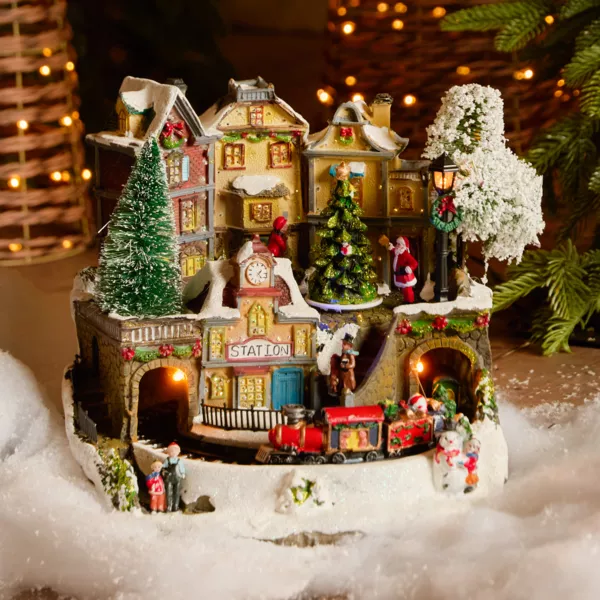 Scena della vita illuminata Lausanne city