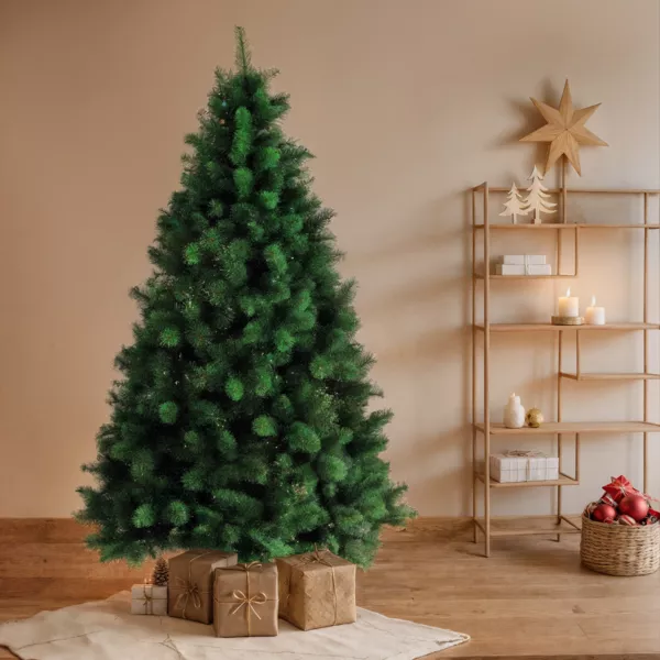 Abeto artificial de Navidad Edmonton Altura 210 cm Verde