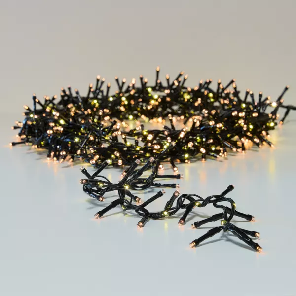 Lichtslinger 20 m 1410 LED zwart snoer Boa waterval effect Warm wit