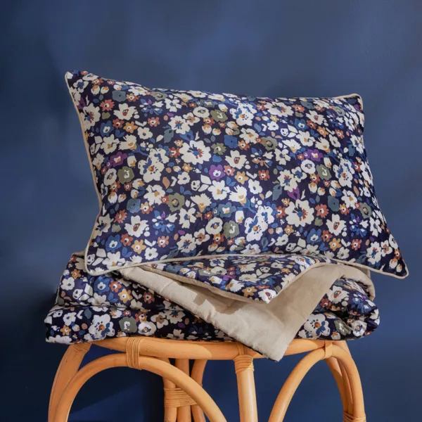 CojÃ­n rectangular de terciopelo (40 x 60 cm) Dolores Azul