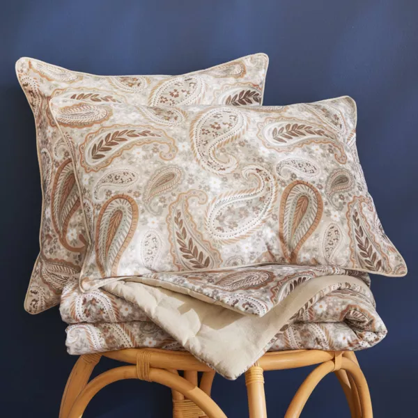 Coussin rectangulaire velours (40 x 60 cm) Dolores Beige