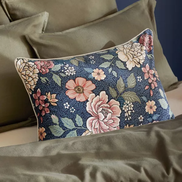 Coussin rectangulaire velours (40 x 60 cm) Dolores Rose