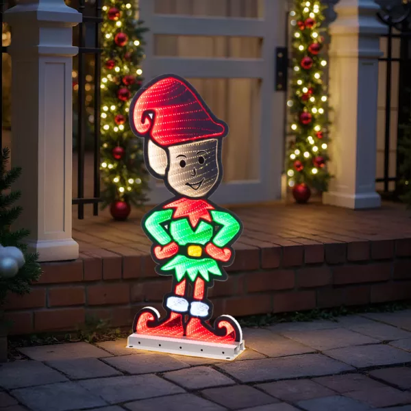 Folletto di Natale luminoso 294 LED (H60 cm) Infinity Multicolore