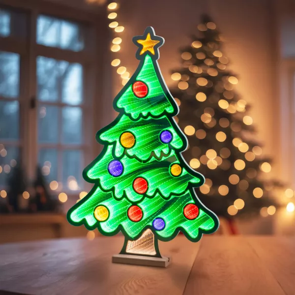 Lichtgevende kerstboom 393 LED (H63 cm) Infinity Multicolor