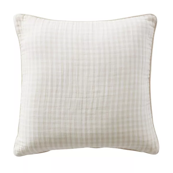 Coussin carré gaze de coton (45 x 45 cm) Vickie Beige