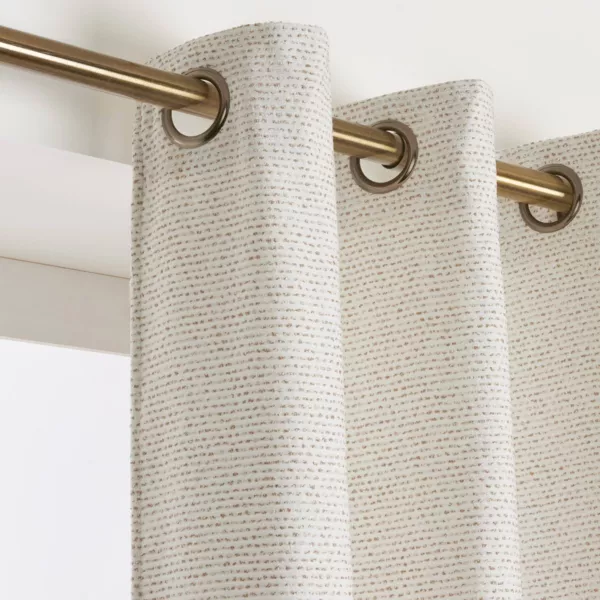 Rideau tissage jacquard (140 x 240 cm) Oscar Ivoire