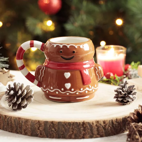 Tazza di Natale Uomo Biscotto allo Zenzero