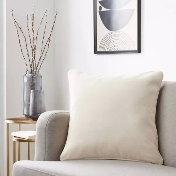 Vierkant kussen (50 x 50 cm) Middernacht Beige zand