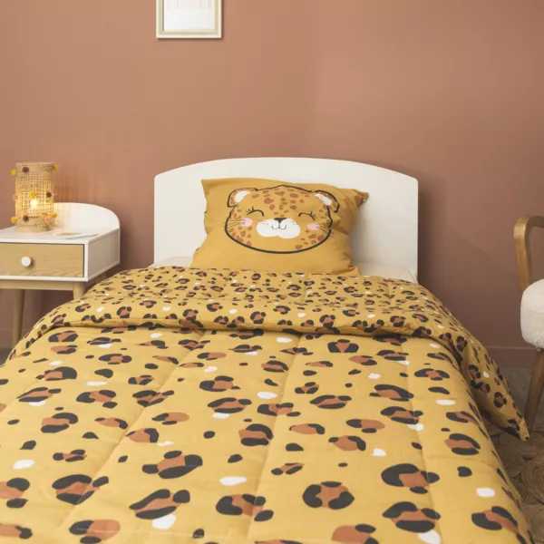 Edred�n infantil estampado de algod�n (140 x 200 cm) Lola Caramel