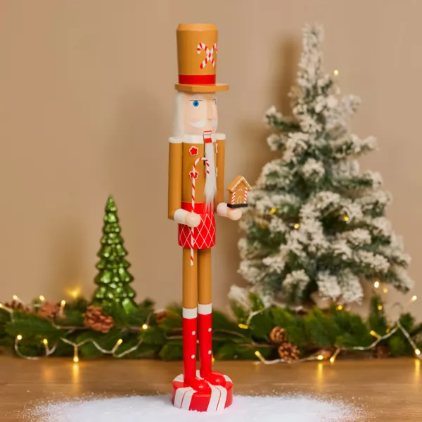 Casse-noisette en bois (H106 cm) Georges adore les sucres d'orges